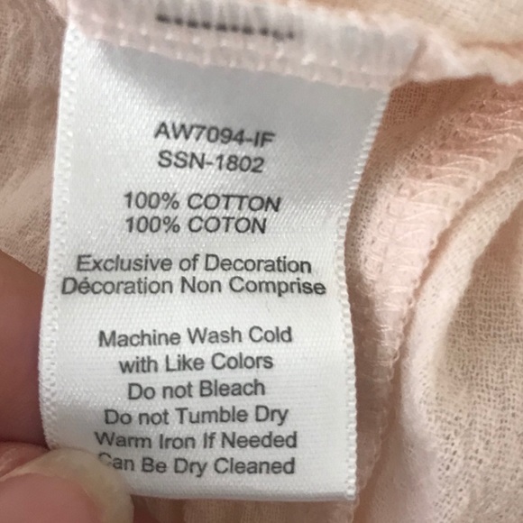 ATM Frayed Hem Gauze V-Neck Dress - Picture 7 of 9